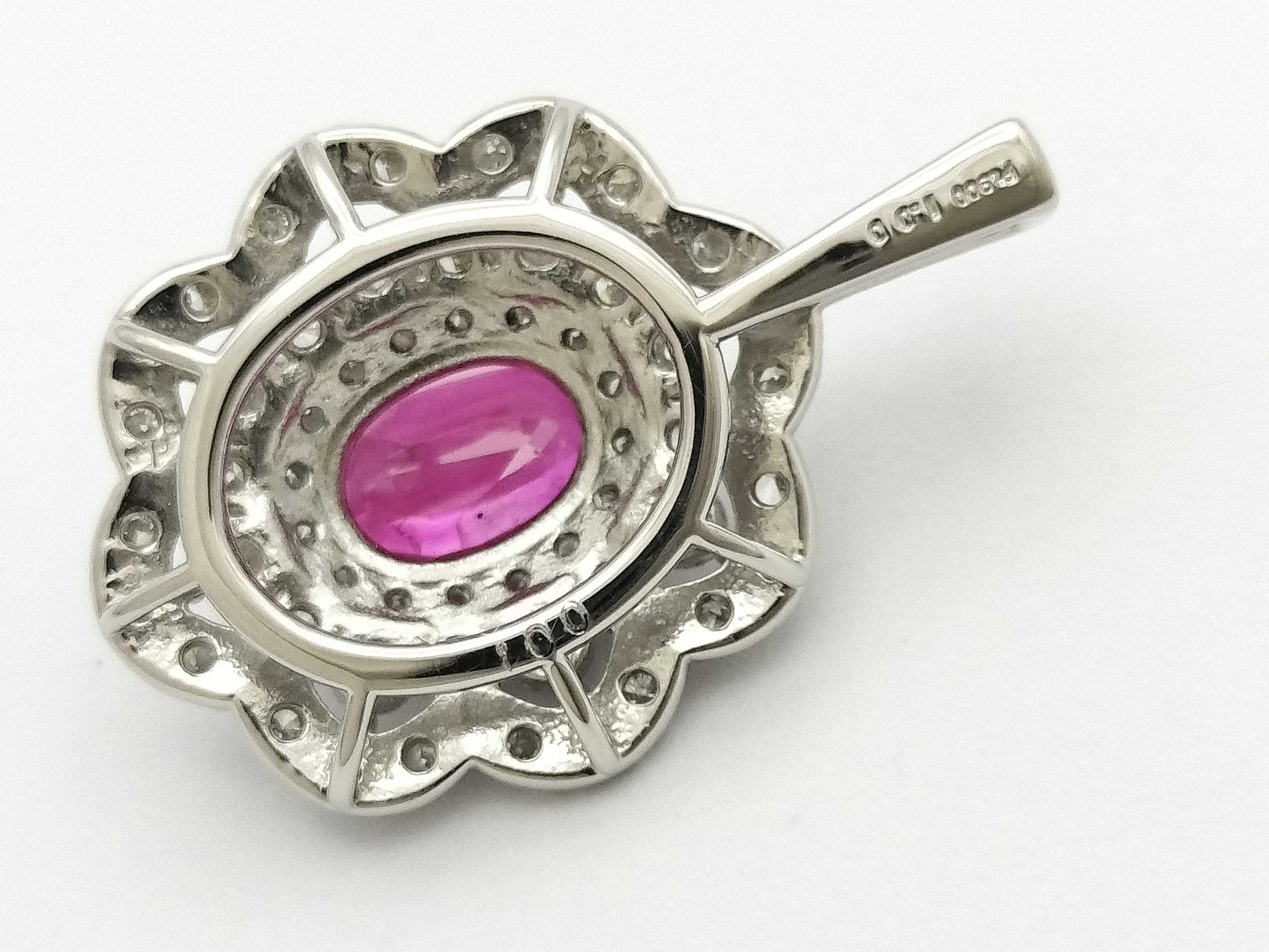 R1.00ct D1.00ct PT900 3.9g Pendant Top
