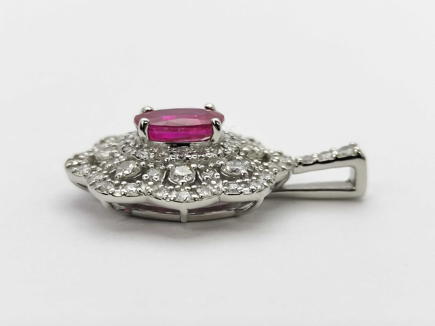R1.00ct D1.00ct PT900 3.9g Pendant Top