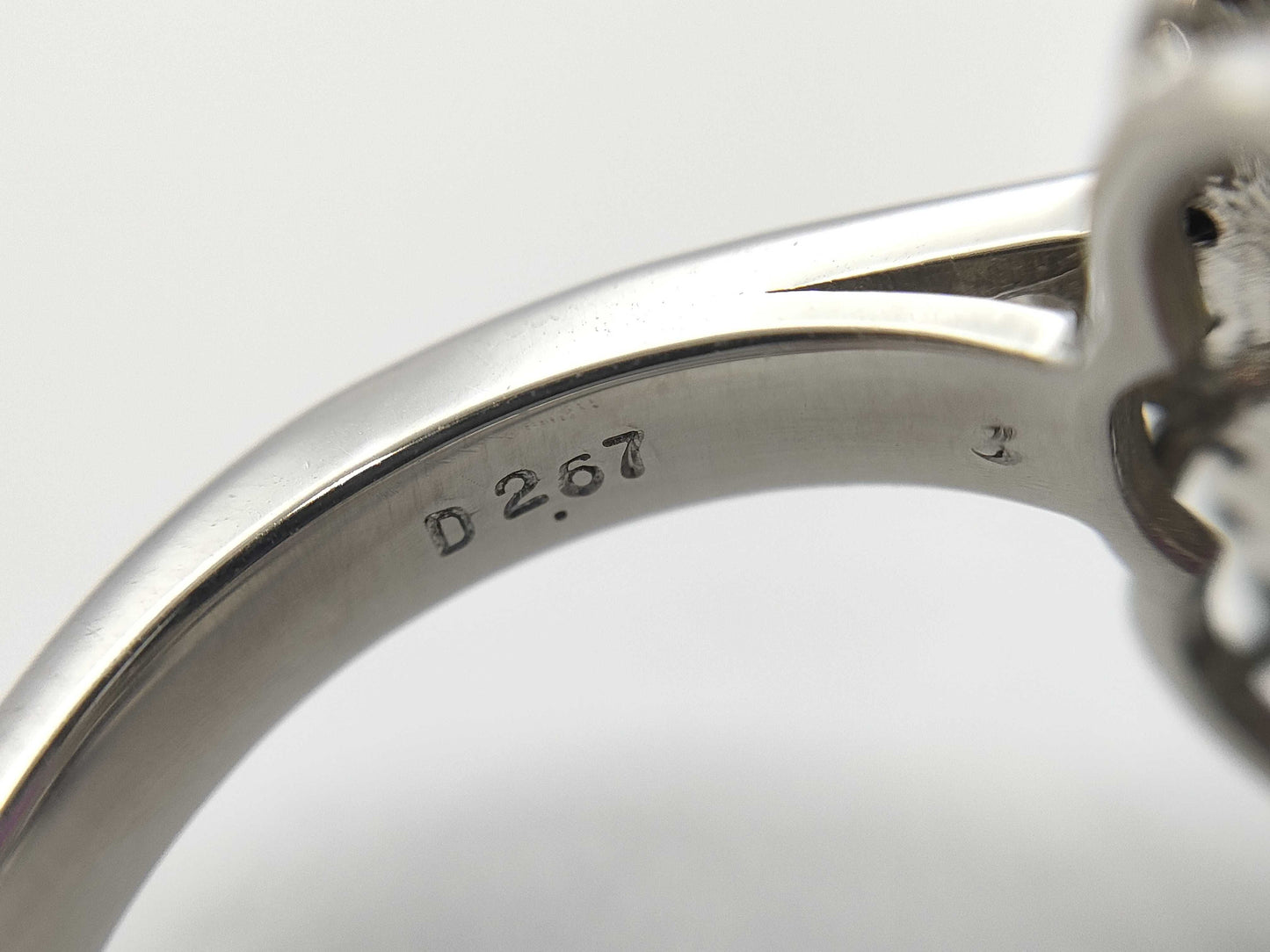 R1.04ct D2.67ct PT900 8.9g Ring