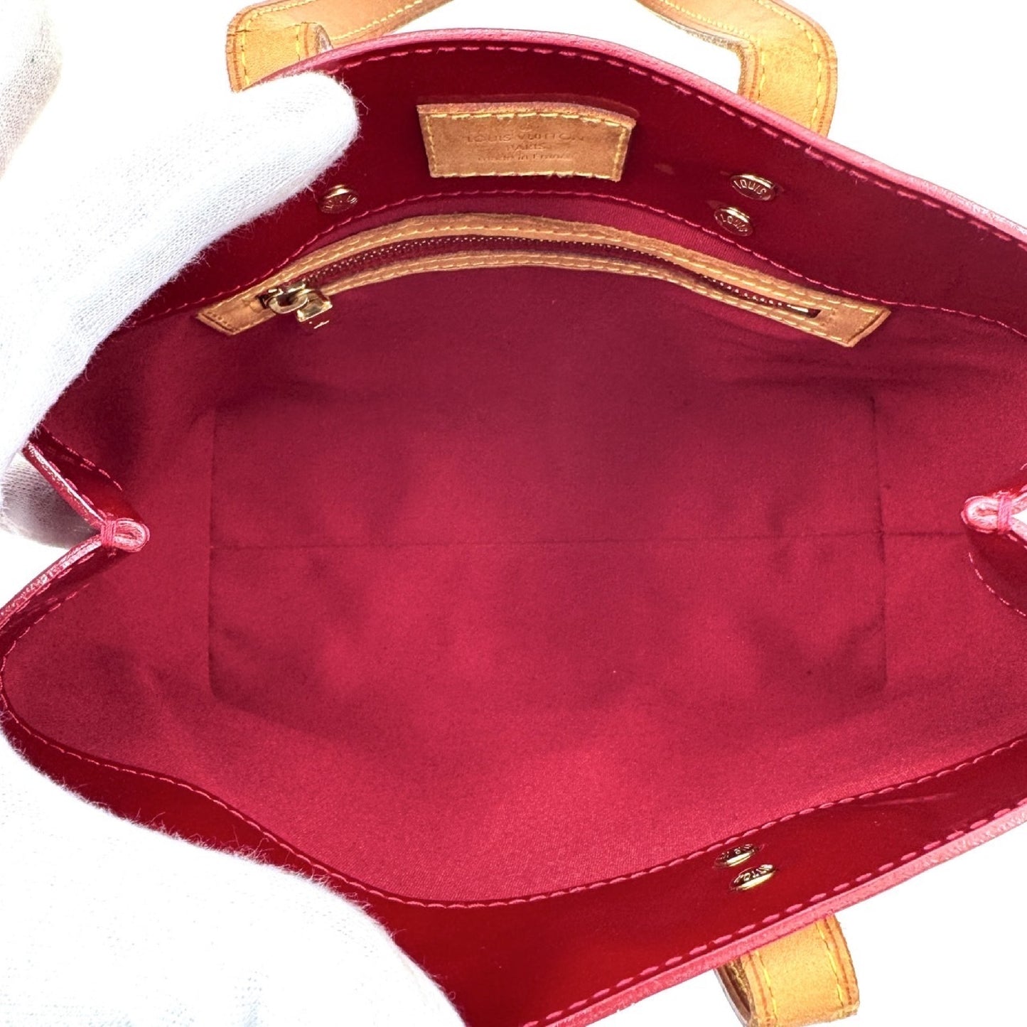 LOUIS VUITTON Vernis Lead PM M91990 Handbag