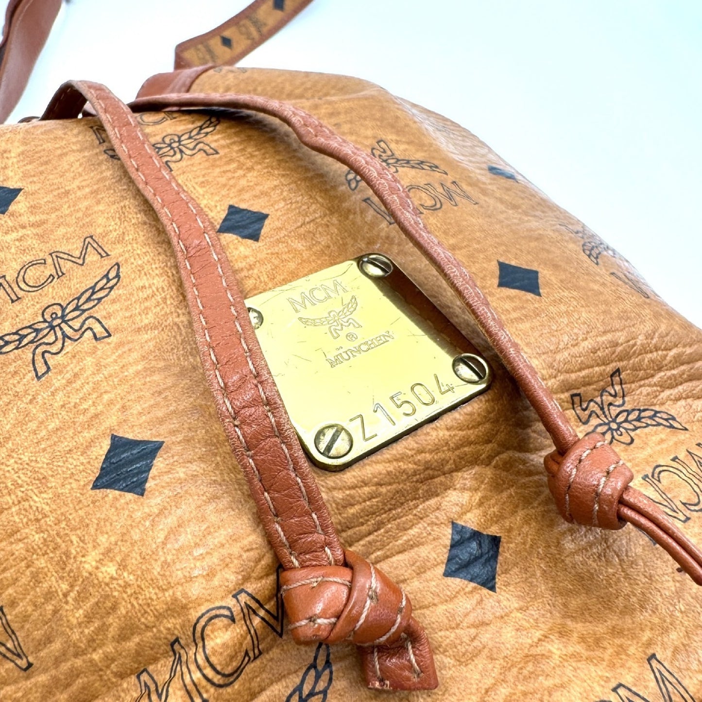 MCM Drawstring Shoulder Bag