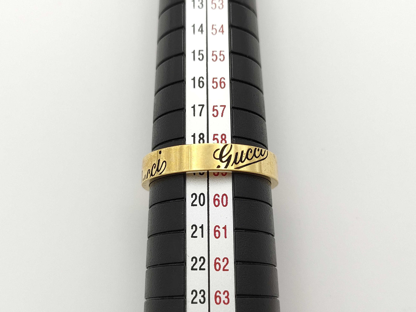 GUCCI Logo #19 YG 750 4.7g Ring