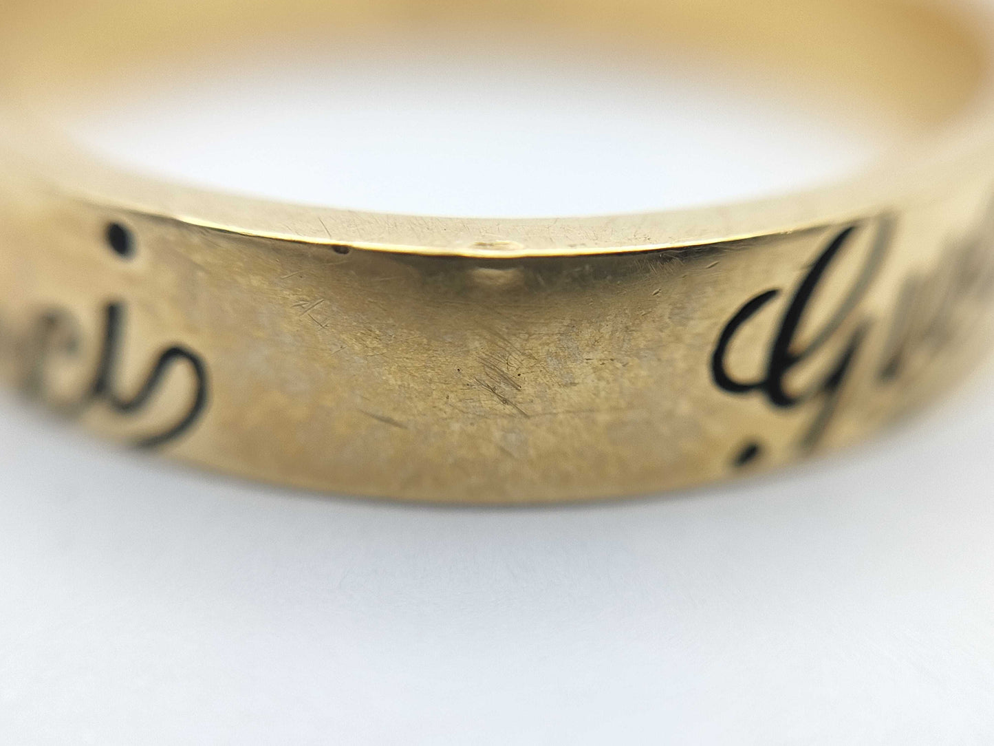 GUCCI Logo #19 YG 750 4.7g Ring