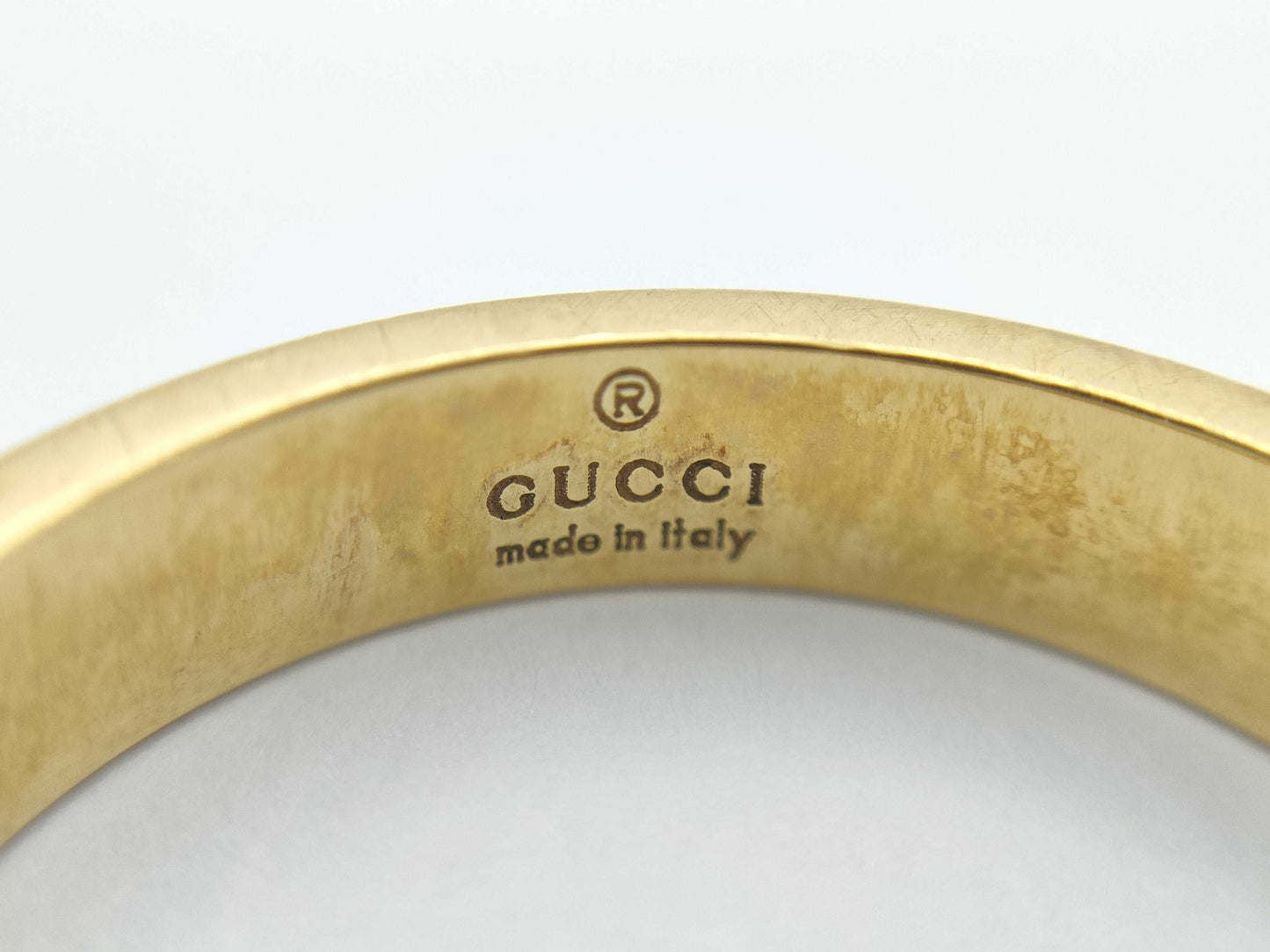 GUCCI Logo #19 YG 750 4.7g Ring