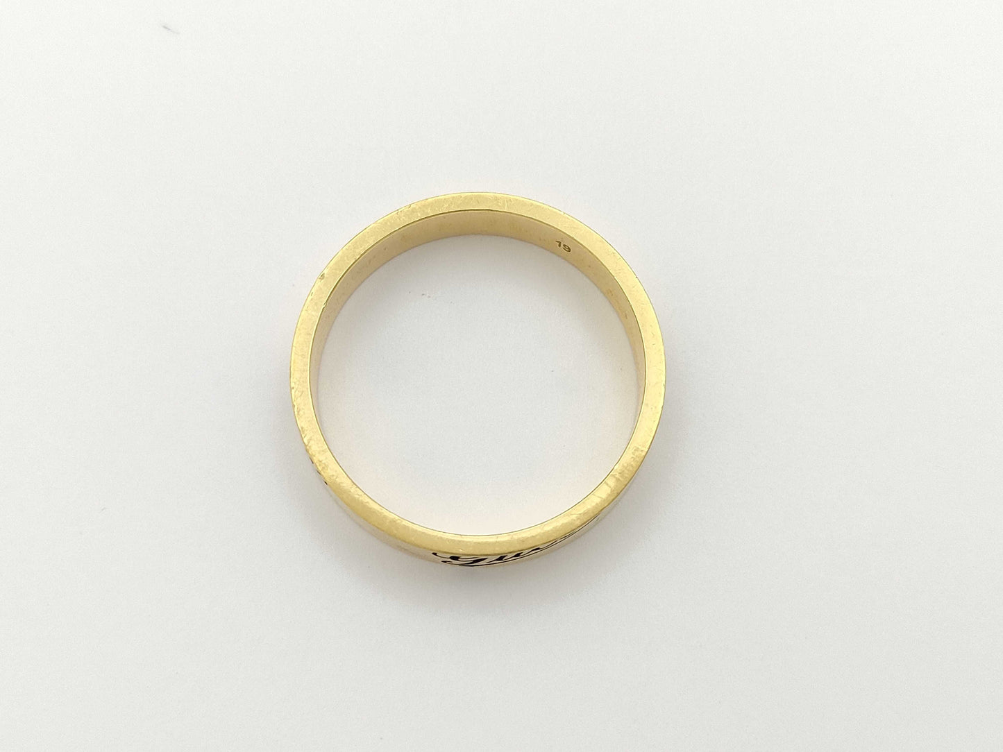 GUCCI Logo #19 YG 750 4.7g Ring