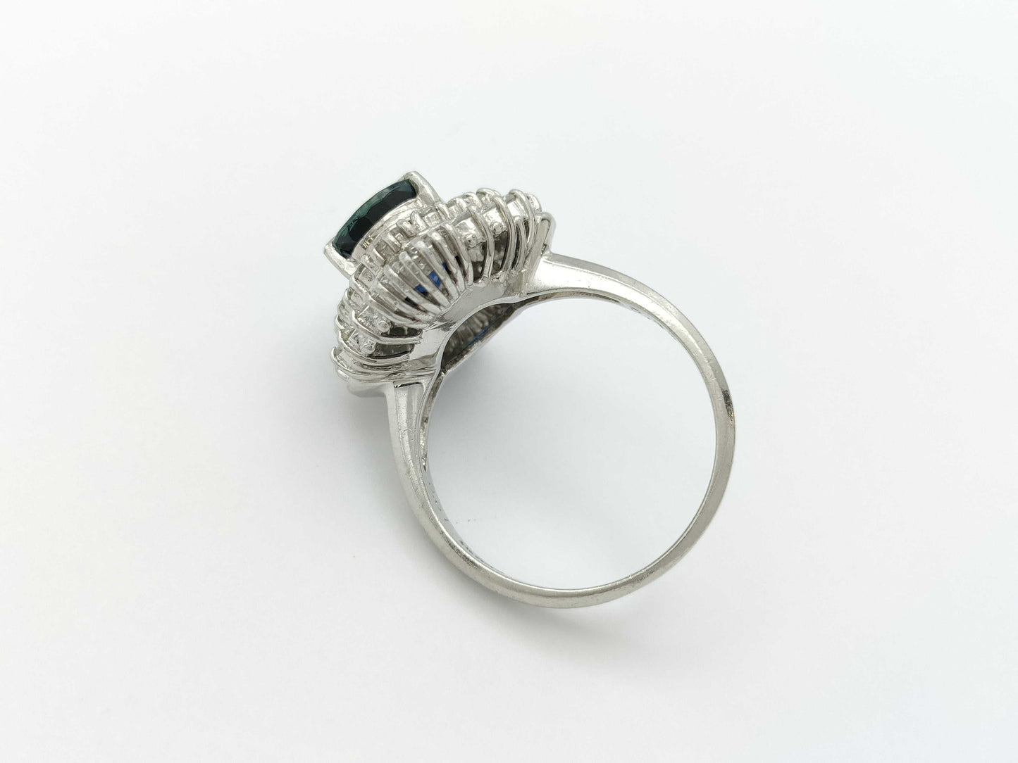 S3.51ct D0.90ct Pt900 9.3g Ring