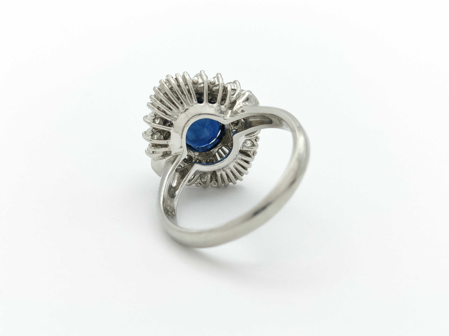 S3.51ct D0.90ct Pt900 9.3g Ring