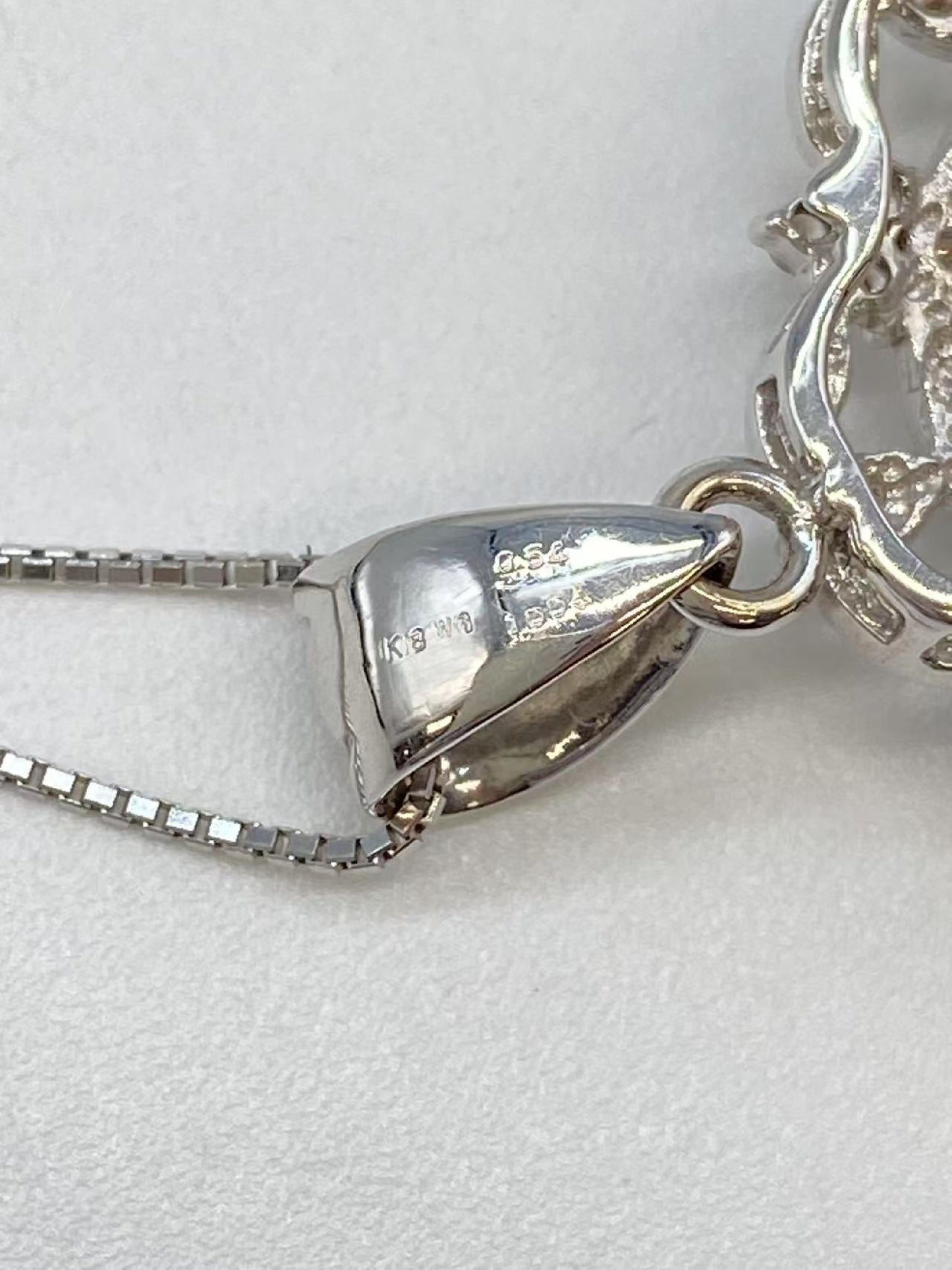 R1.004ct D0.54ct K18WG 10.3g Necklace