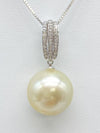 Pearl 16.7mm D0.18ct K18WG 12.1g Necklace