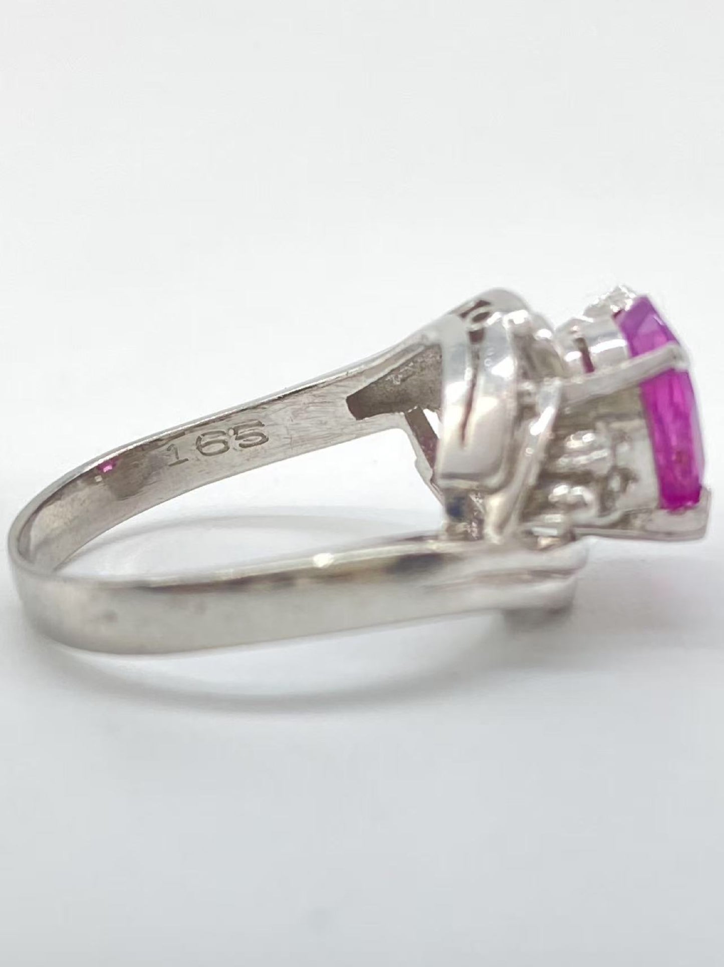 PS1.65ct D0.06ct Pt900 5.4g Ring