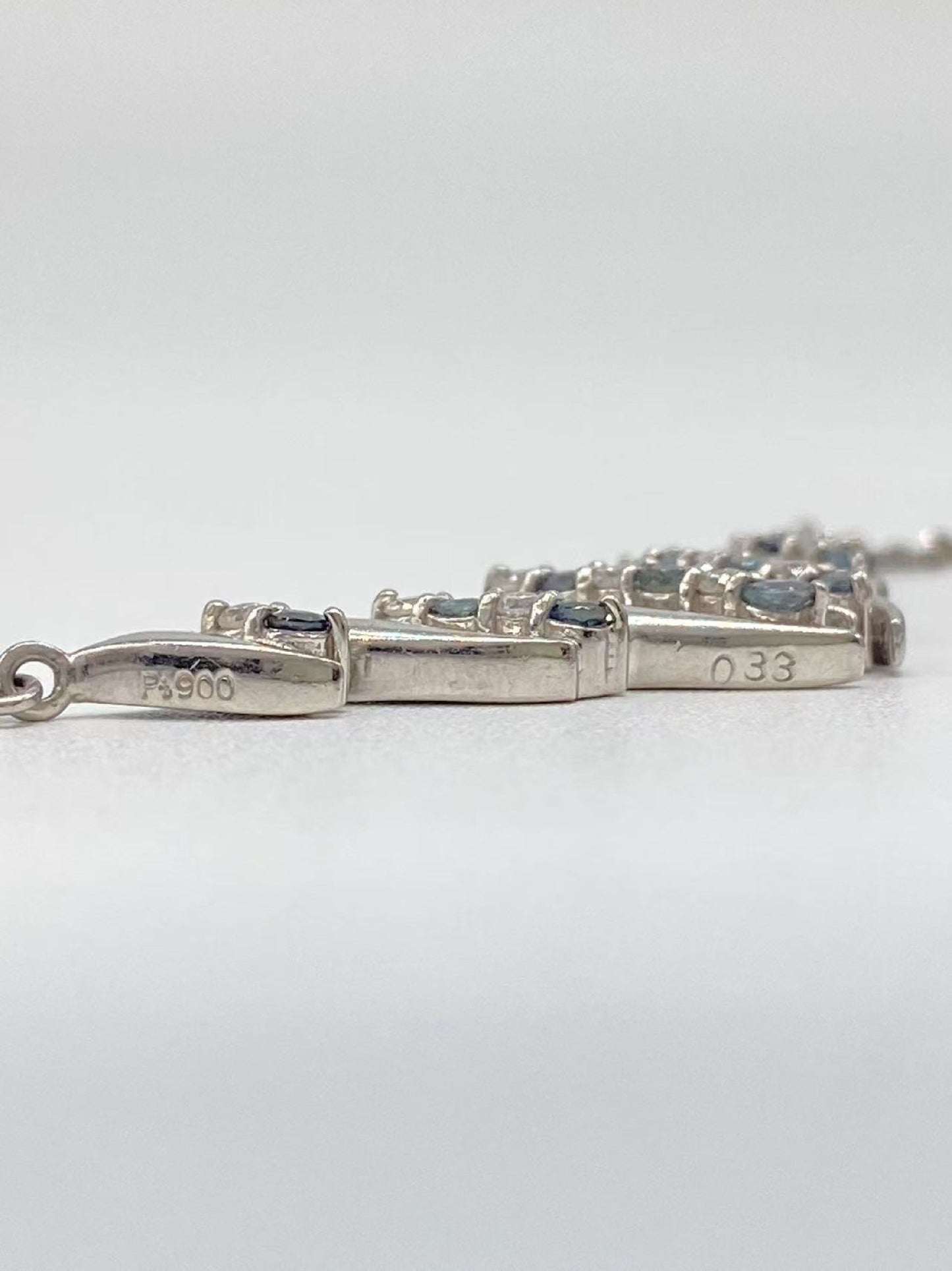 AX 0.33ct D 0.19ct Pt850/Pt900 10.7g Necklace