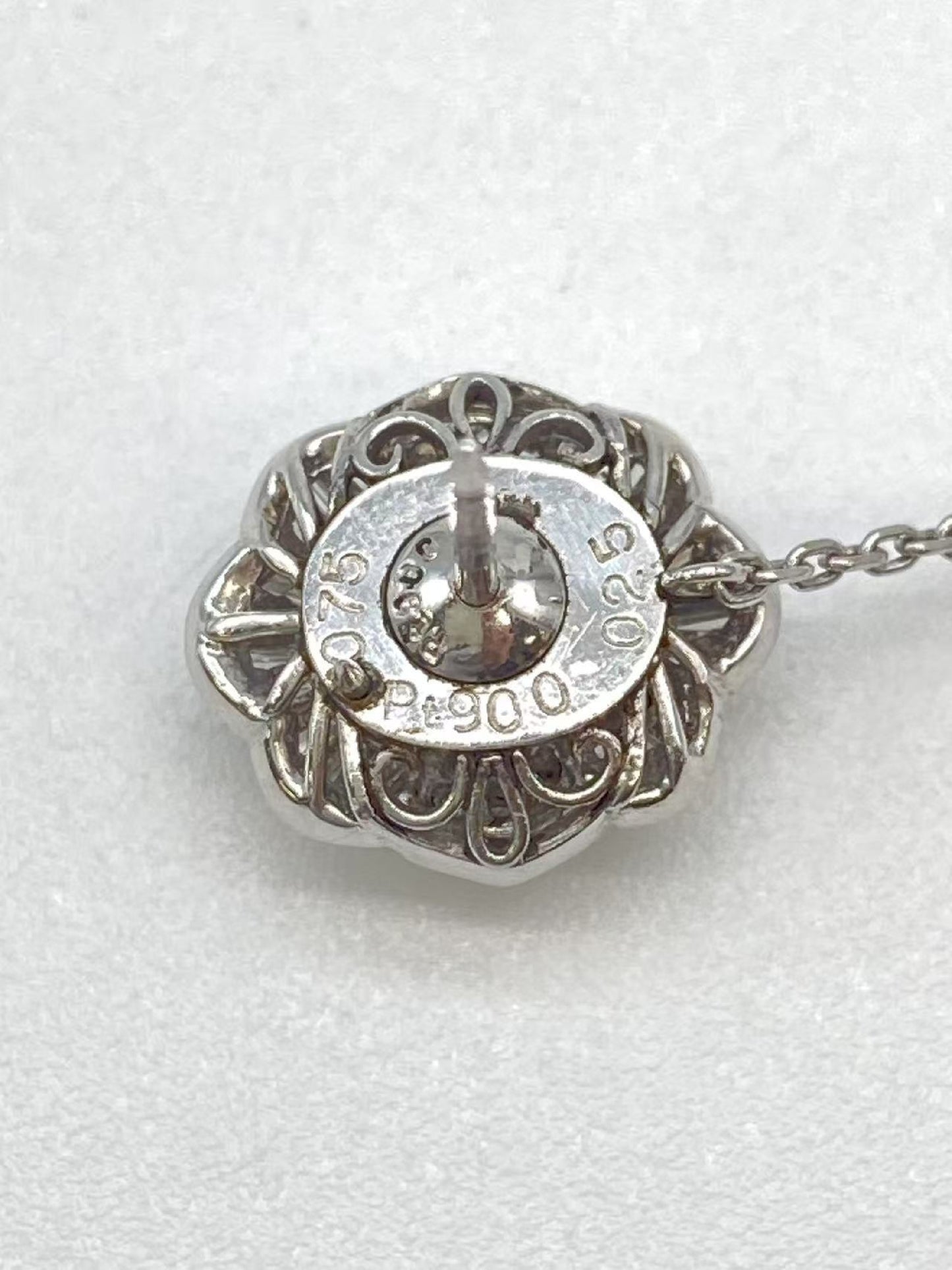 G0.75ct D0.25ct Pt900 3.3g Brooch
