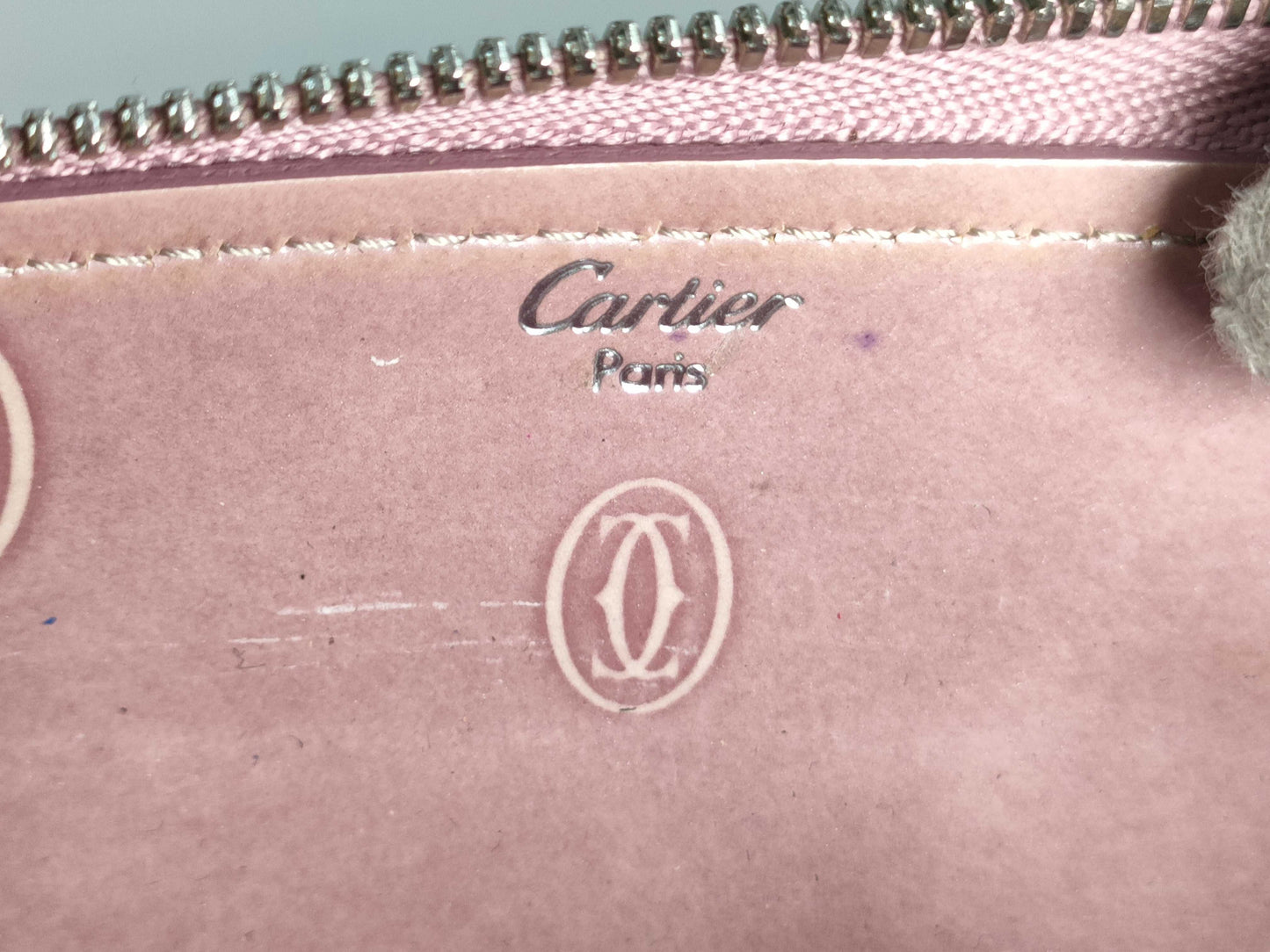 Cartier Happy Birthday Leather Long Wallet, Pink
