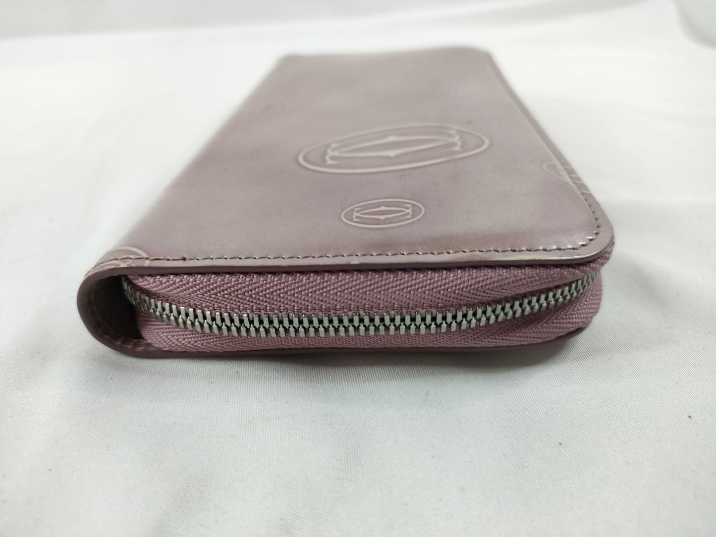 Cartier Happy Birthday Leather Long Wallet, Pink