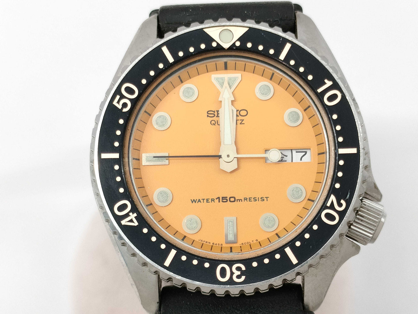 SEIKO 6458-600A 1D0279 QZ Men's Watch, Not Working, No Operational Guarantee
