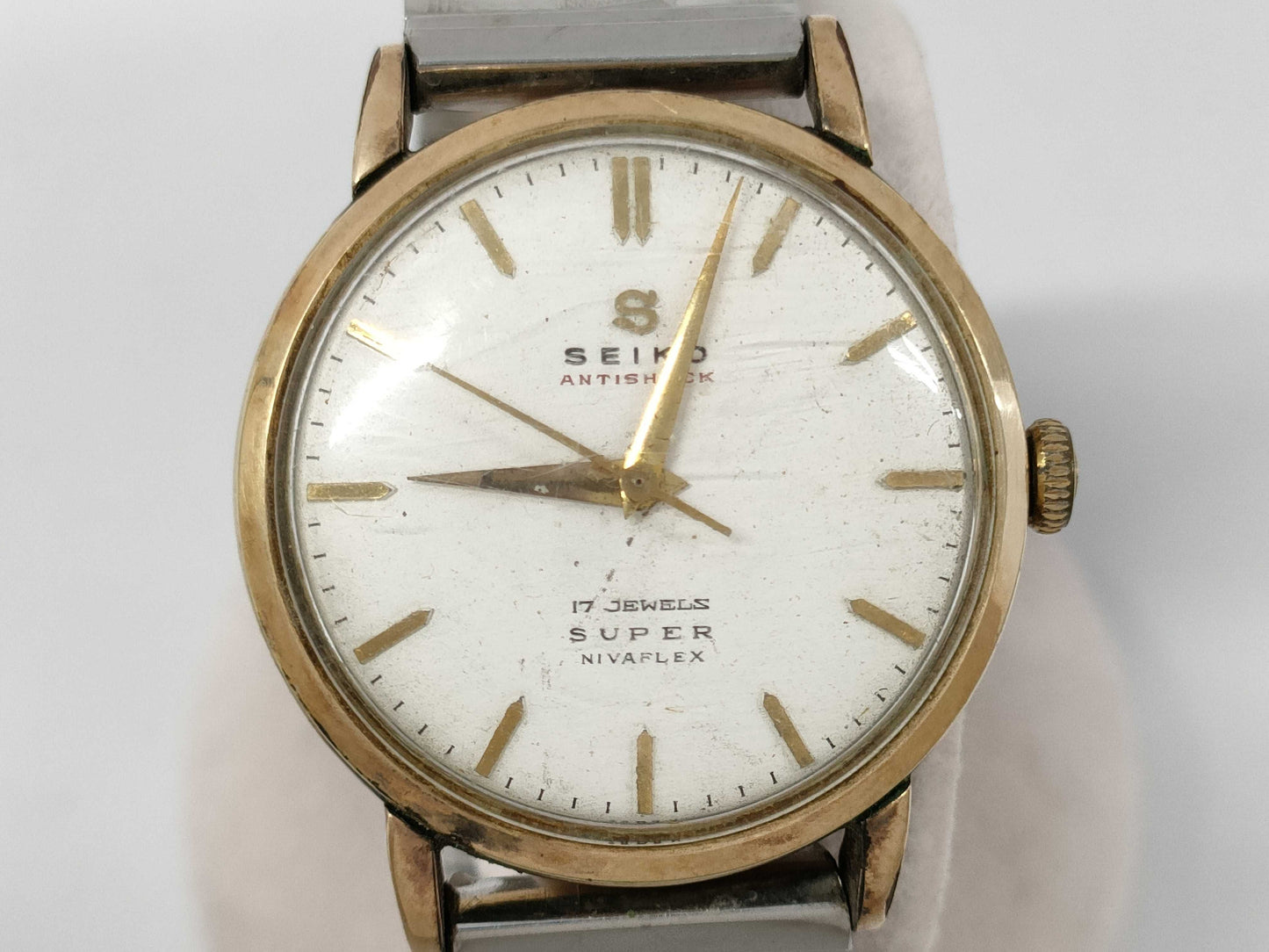 SEIKO Anti-Shock Hand-Wound Men's Watch, Current Condition, Unused