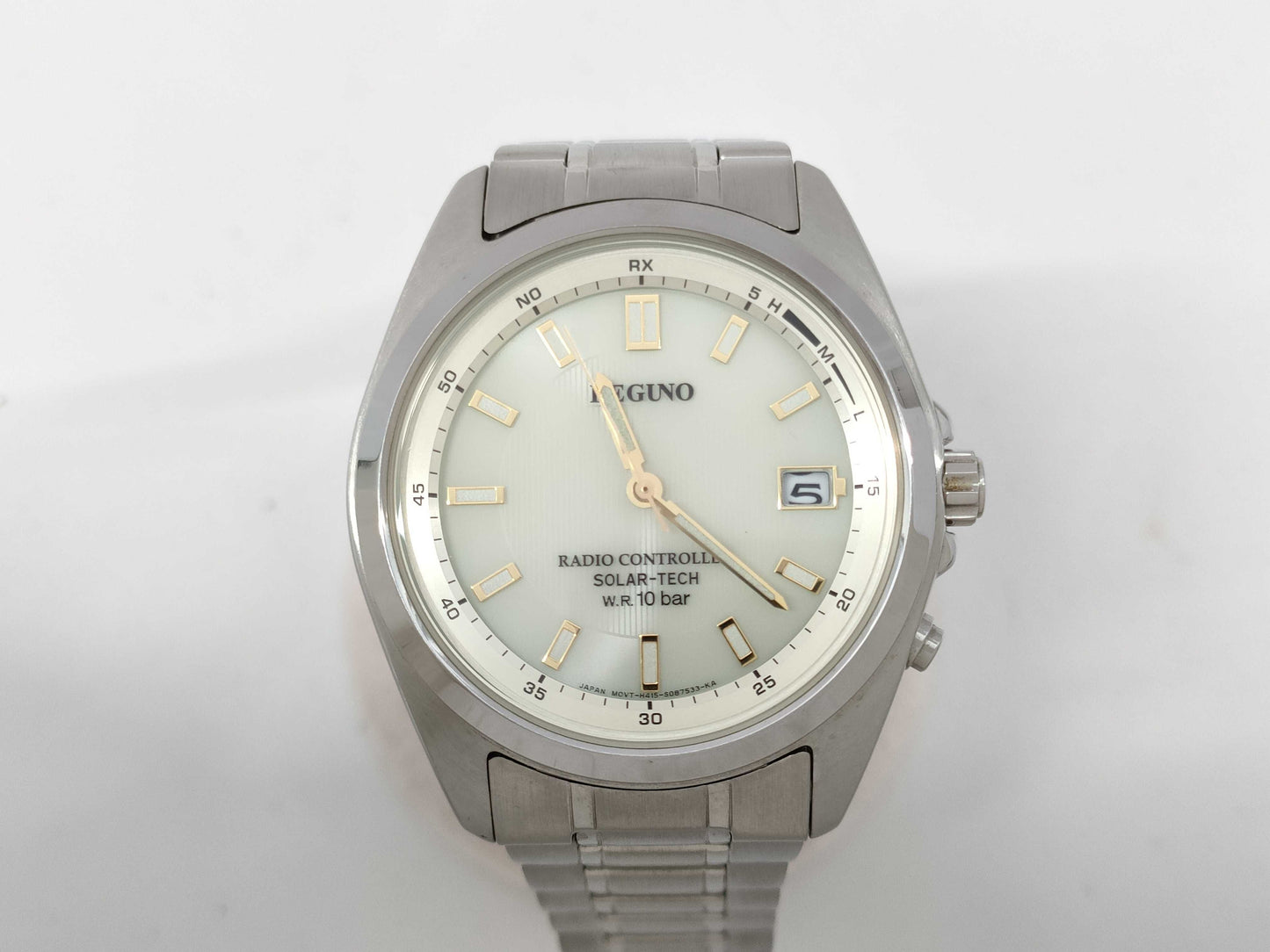 CITIZEN REGNO H415-S057515 040189 Radio-Controlled Solar Beige Dial Men's Watch