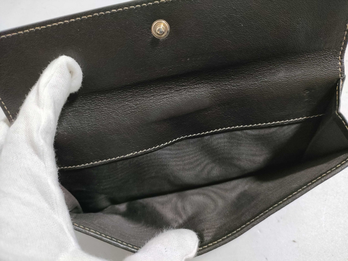 GUCCI GG Canvas Long Wallet with Double Hook, 203550/534563, Beige