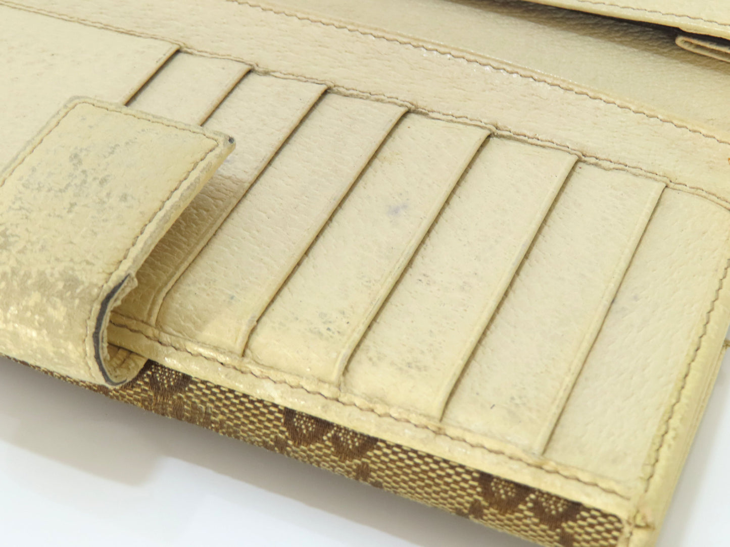 GUCCI GG Canvas Long Wallet 112715・366 Brown Wallet