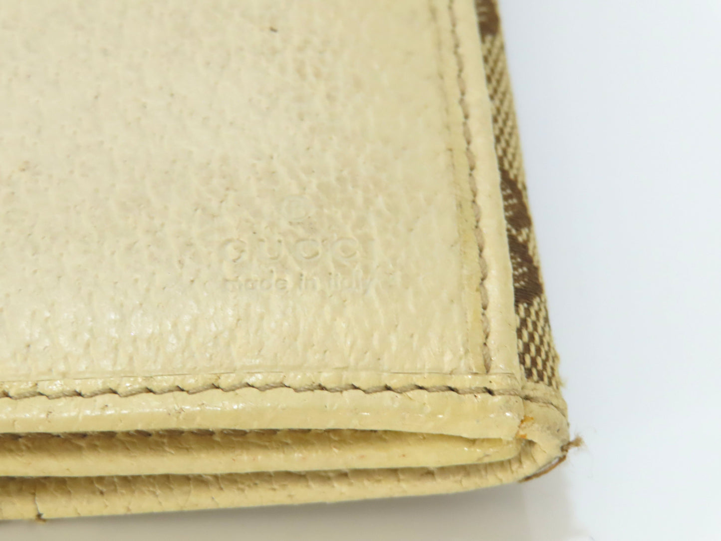 GUCCI GG Canvas Long Wallet 112715・366 Brown Wallet