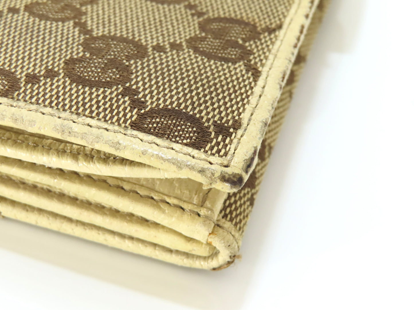GUCCI GG Canvas Long Wallet 112715・366 Brown Wallet