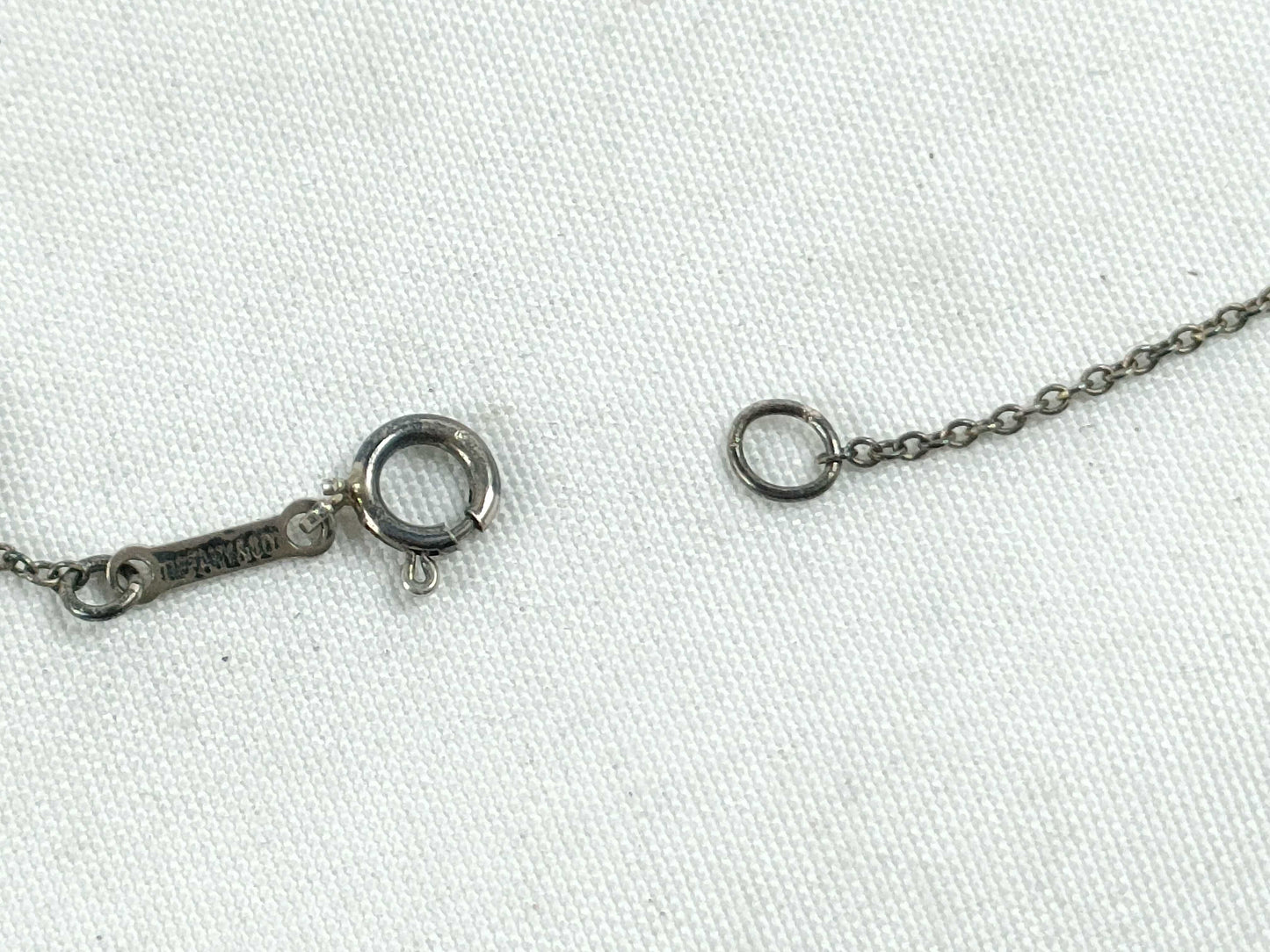 Tiffany & Co. Tiffany Open Heart Necklace SV925 Silver Necklace