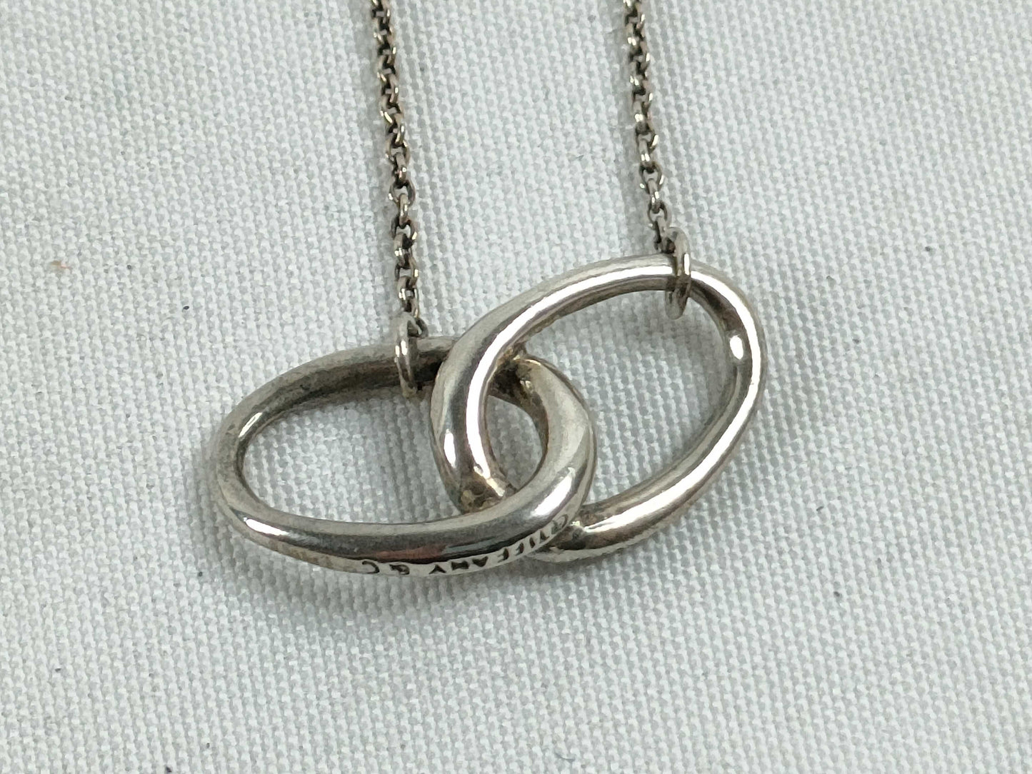 Tiffany & Co. Tiffany Double Loop Necklace SV925 Silver Necklace