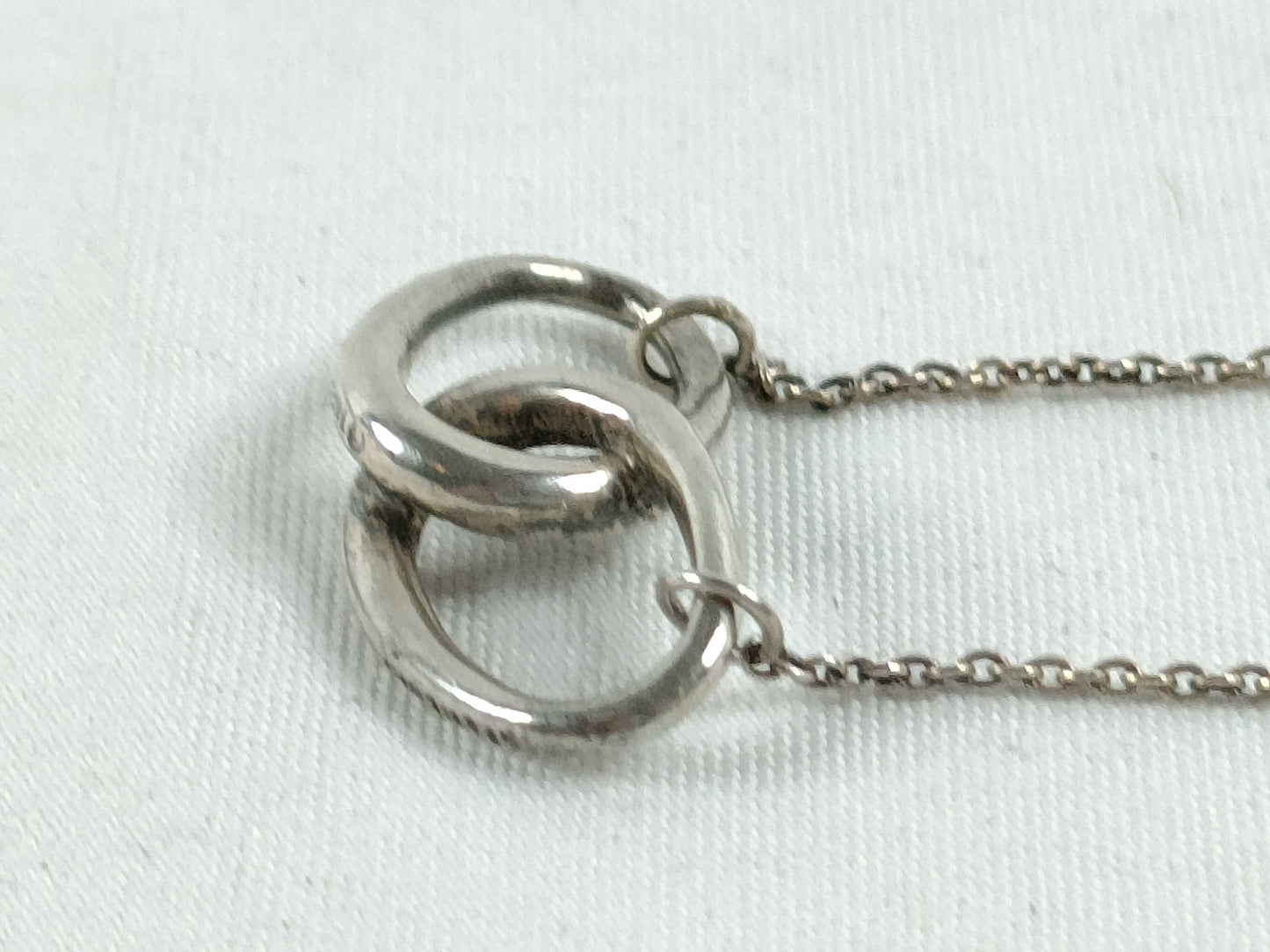 Tiffany & Co. Tiffany Double Loop Necklace SV925 Silver Necklace