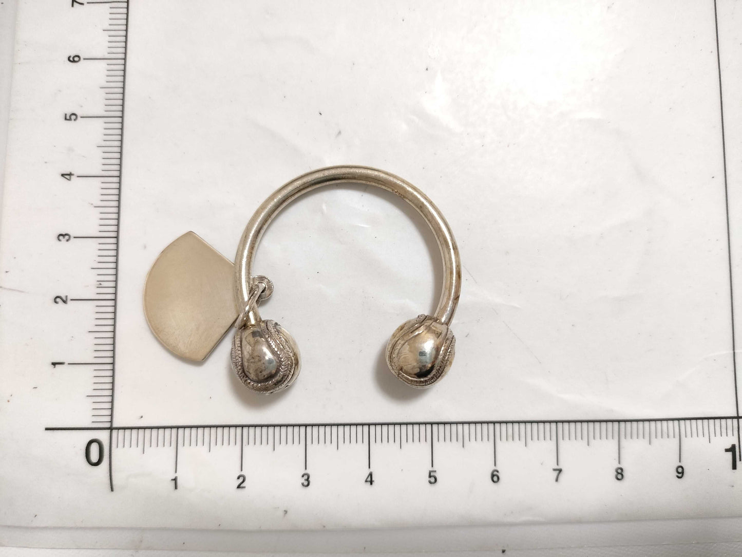 Tiffany & Co. Tiffany Baseball SV925 Key Ring Silver Key Case/Key Holder