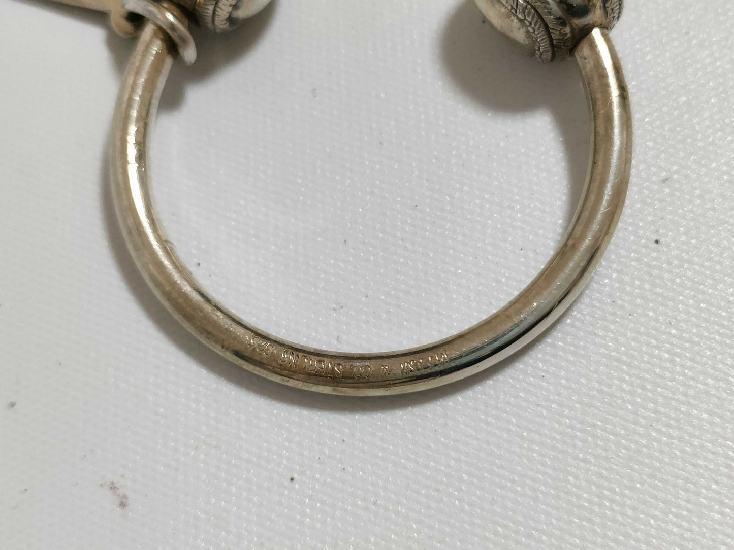 Tiffany & Co. Tiffany Baseball SV925 Key Ring Silver Key Case/Key Holder
