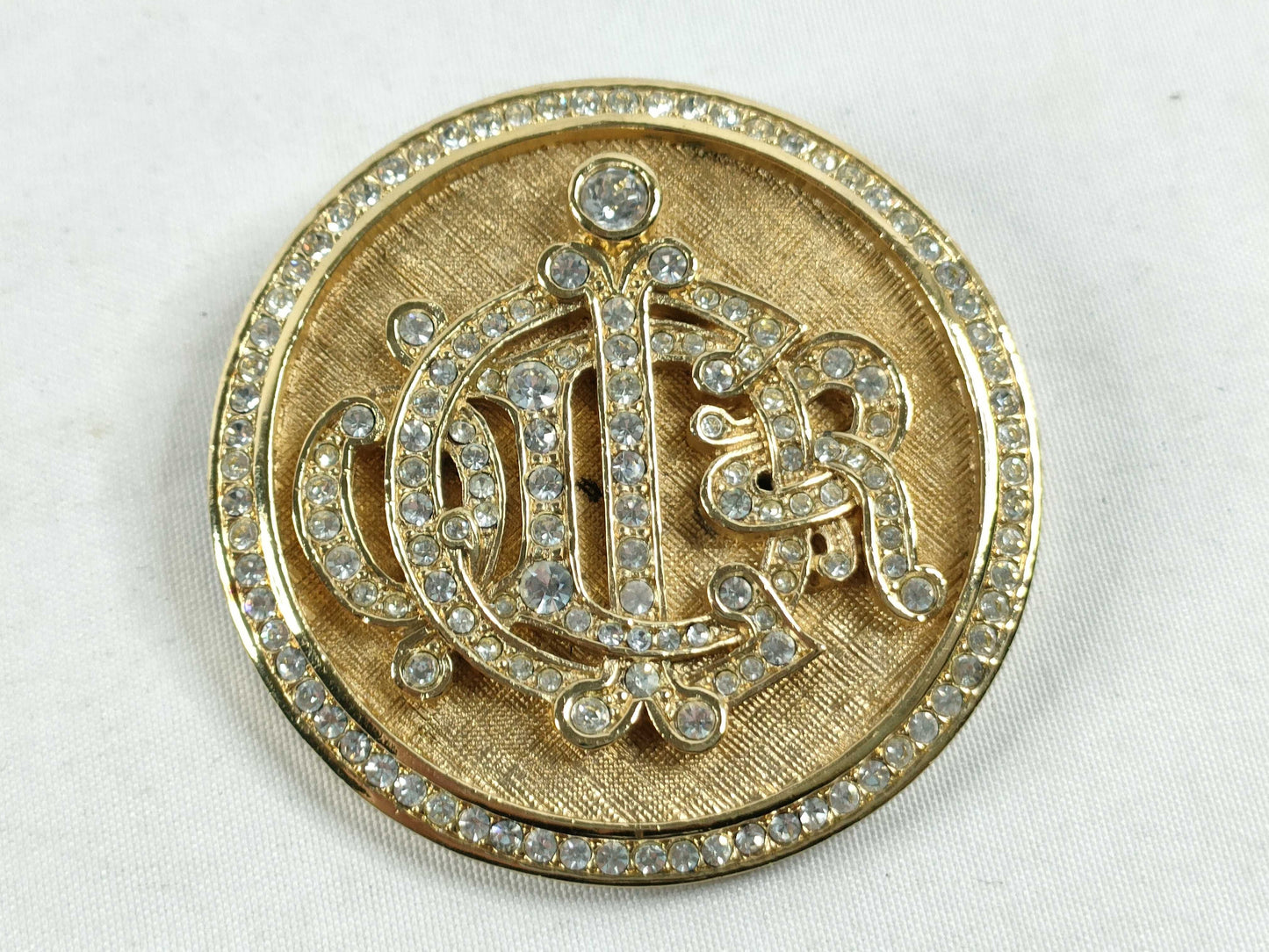 Dior Christian Dior Emblem Logo Brooch GP Gold Brooch