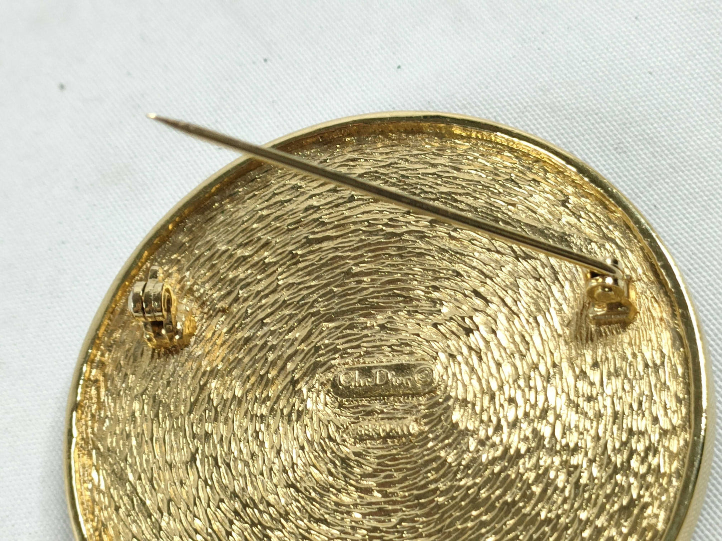 Dior Christian Dior Emblem Logo Brooch GP Gold Brooch