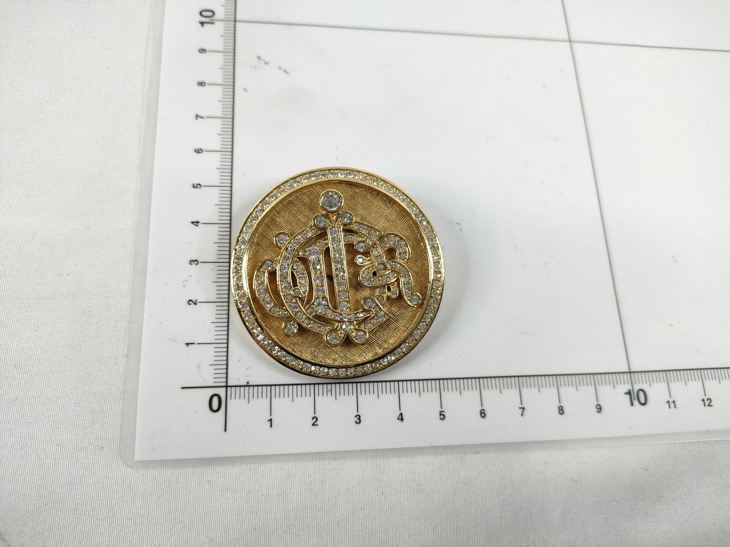 Dior Christian Dior Emblem Logo Brooch GP Gold Brooch