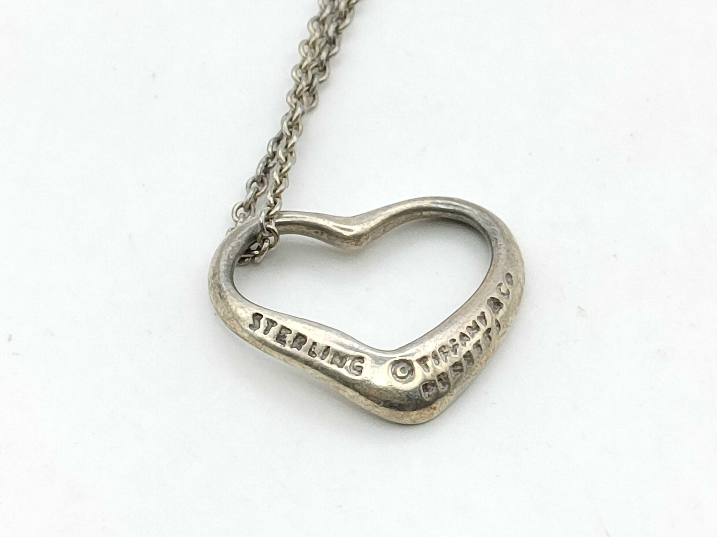 Tiffany & Co. Open Heart Tiffany Open Heart Necklace SV925 Silver Necklace