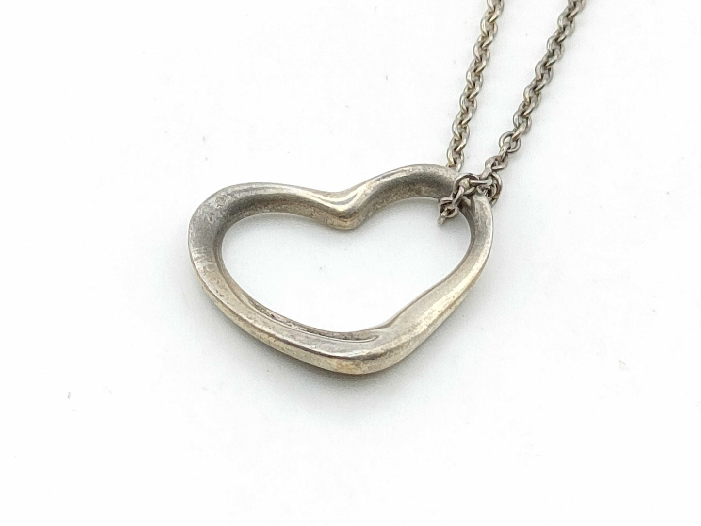 Tiffany & Co. Open Heart Tiffany Open Heart Necklace SV925 Silver Necklace