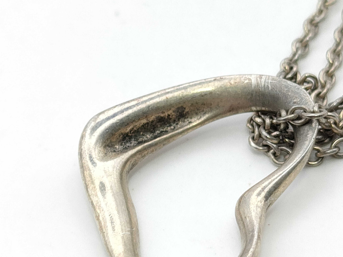 Tiffany & Co. Open Heart Tiffany Open Heart Necklace SV925 Silver Necklace
