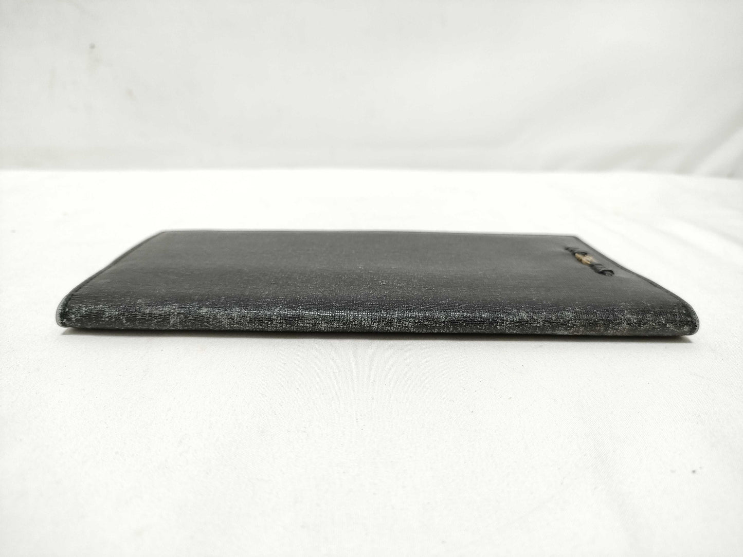 Salvatore Ferragamo Gancini Leather Long Wallet 226623 Black Billfold