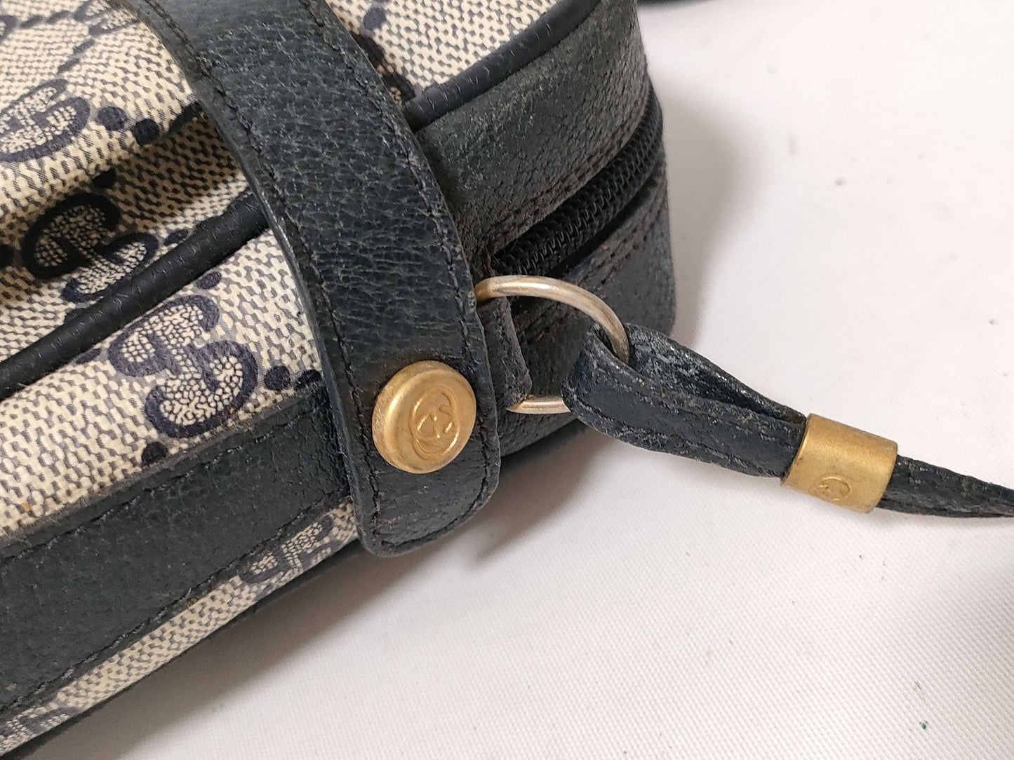 GUCCI GG Supreme Shoulder Bag 007/084/0423 Navy