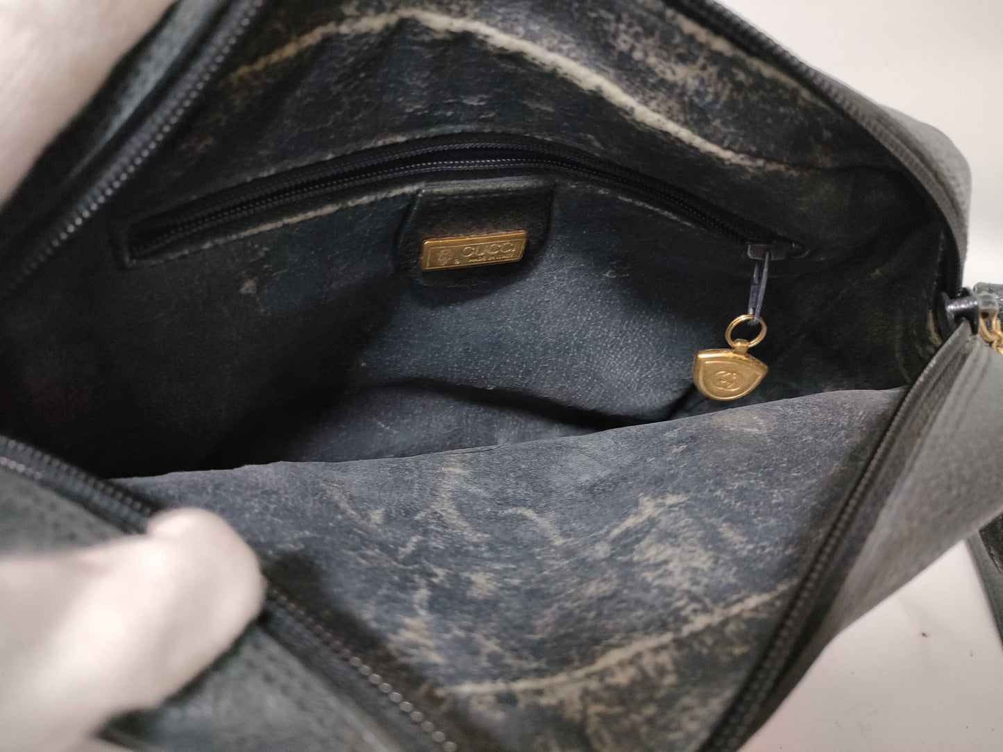 GUCCI GG Supreme Shoulder Bag 007/084/0423 Navy
