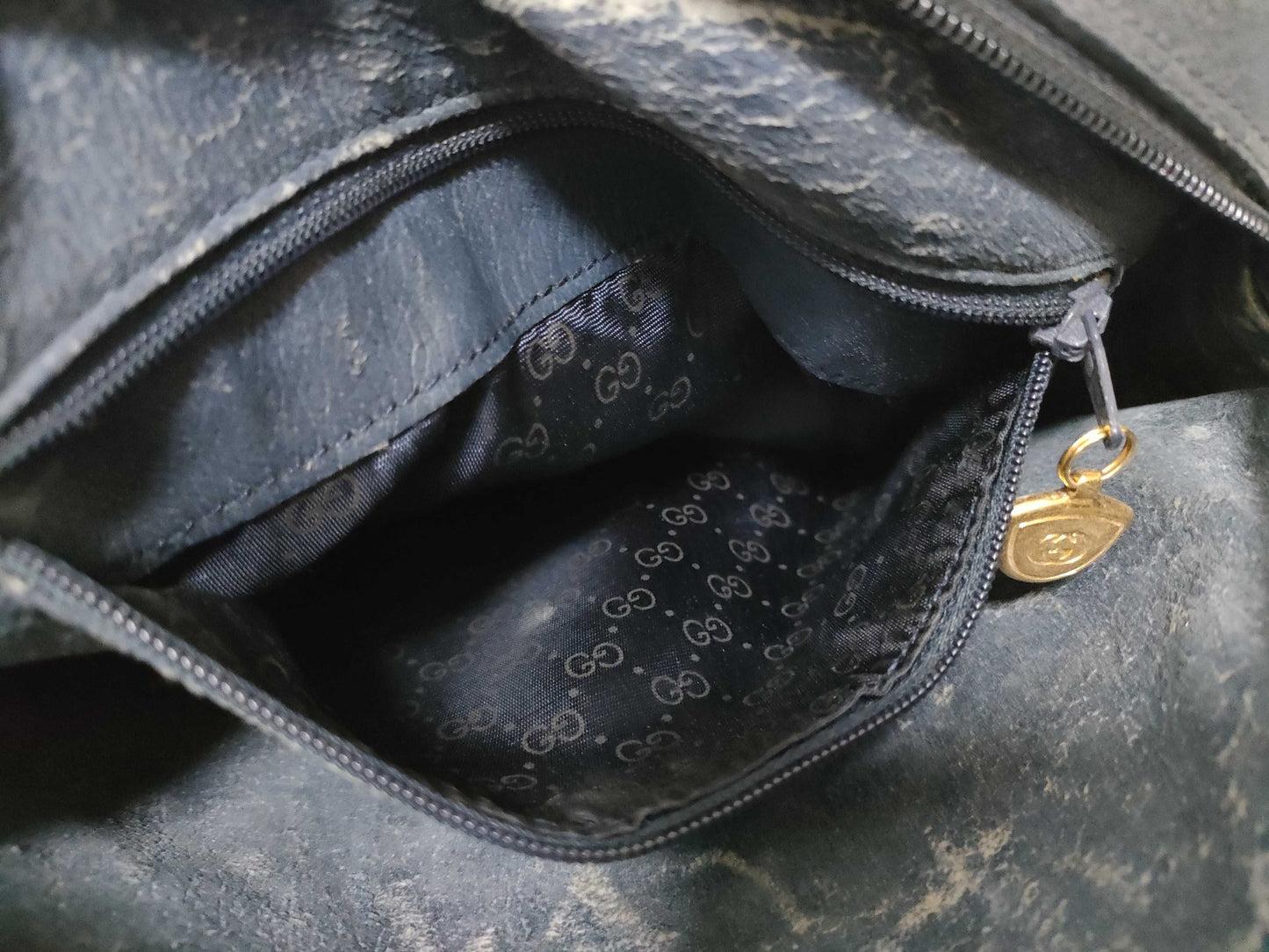 GUCCI GG Supreme Shoulder Bag 007/084/0423 Navy