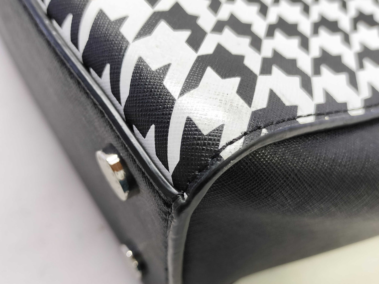 Michael Kors Michael Kors PVC Handbag Black x White Handbag