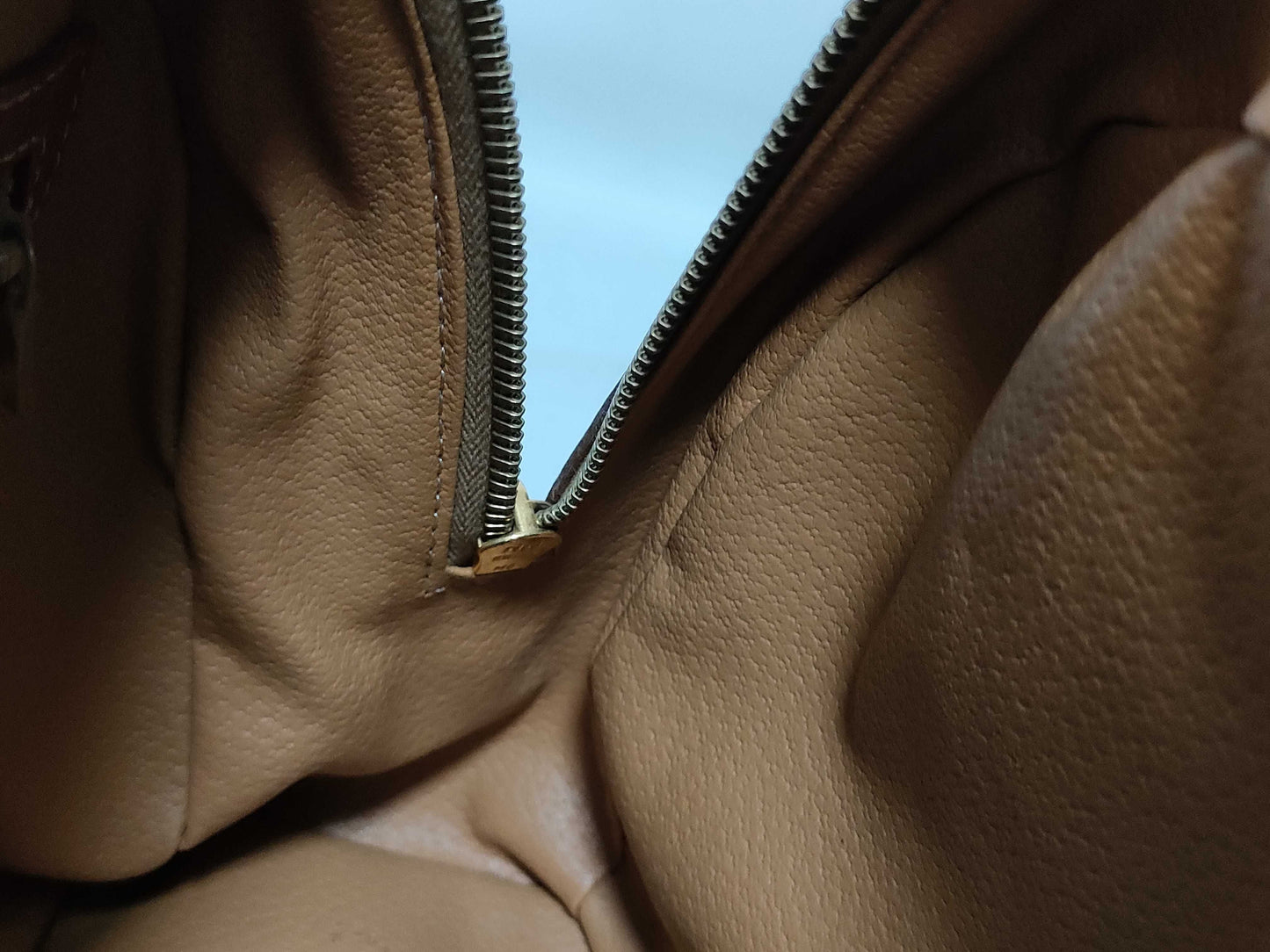 CELINE Macadam PVC and Leather Handbag M95 Brown