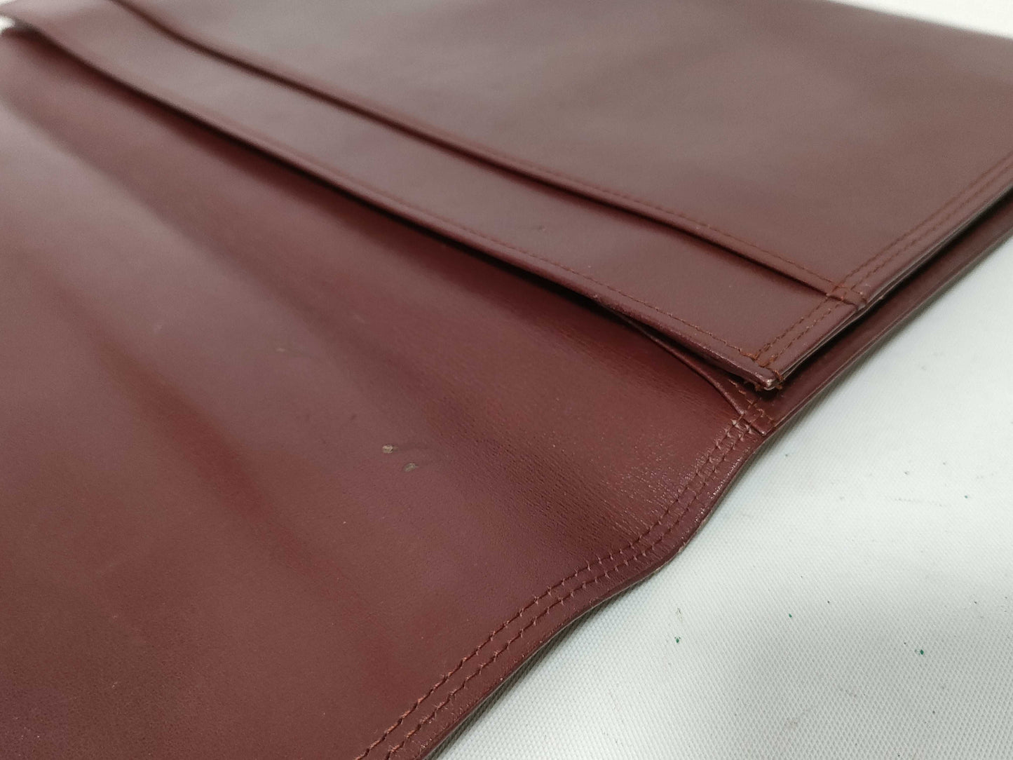 Cartier Must Cartier Leather Clutch Bag Bordeaux Clutch Bag