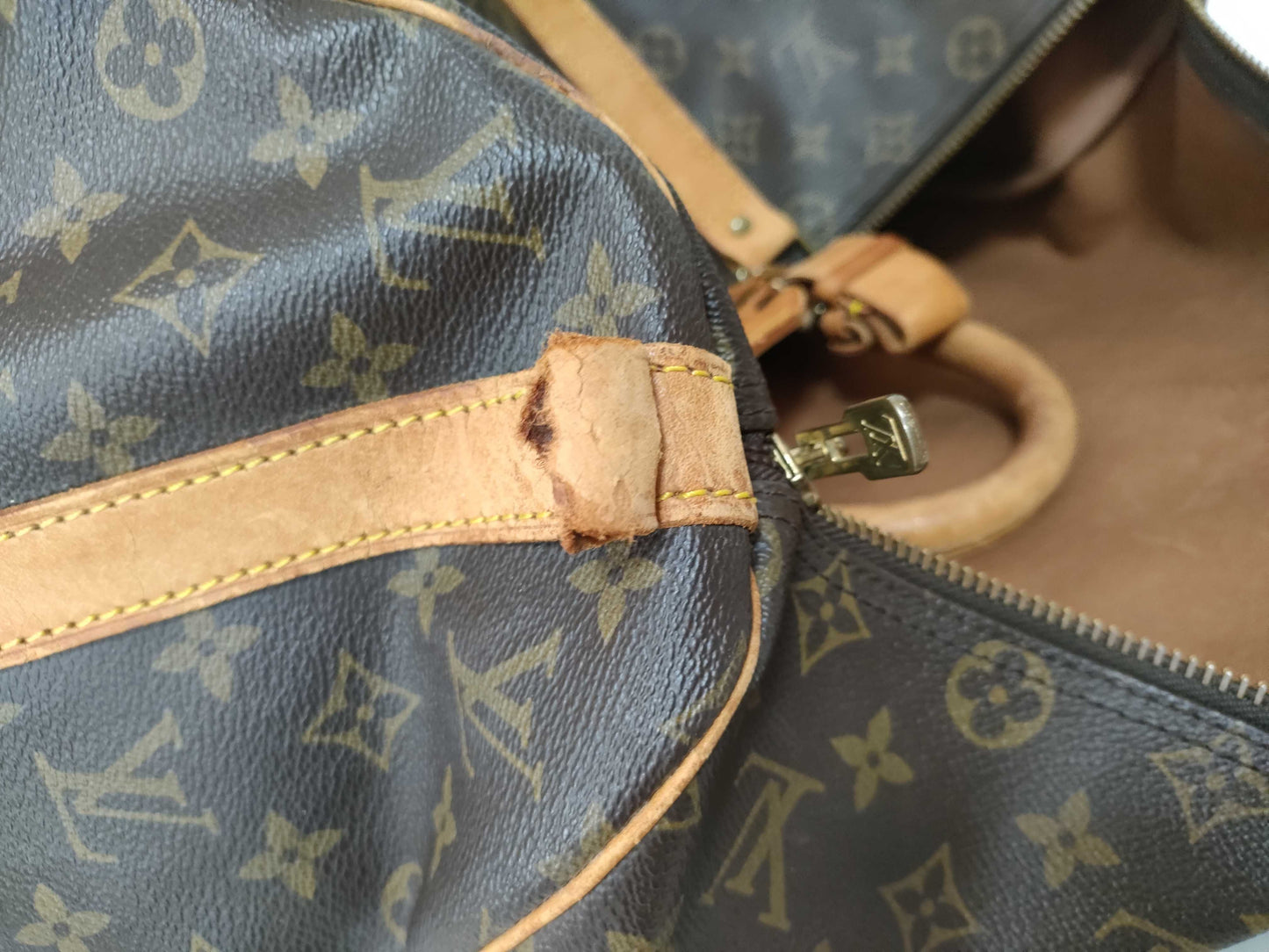 LOUIS VUITTON M41418 Monogram LV Monogram Keepall Bandouliere 45 M41418 VI884 Boston Bag