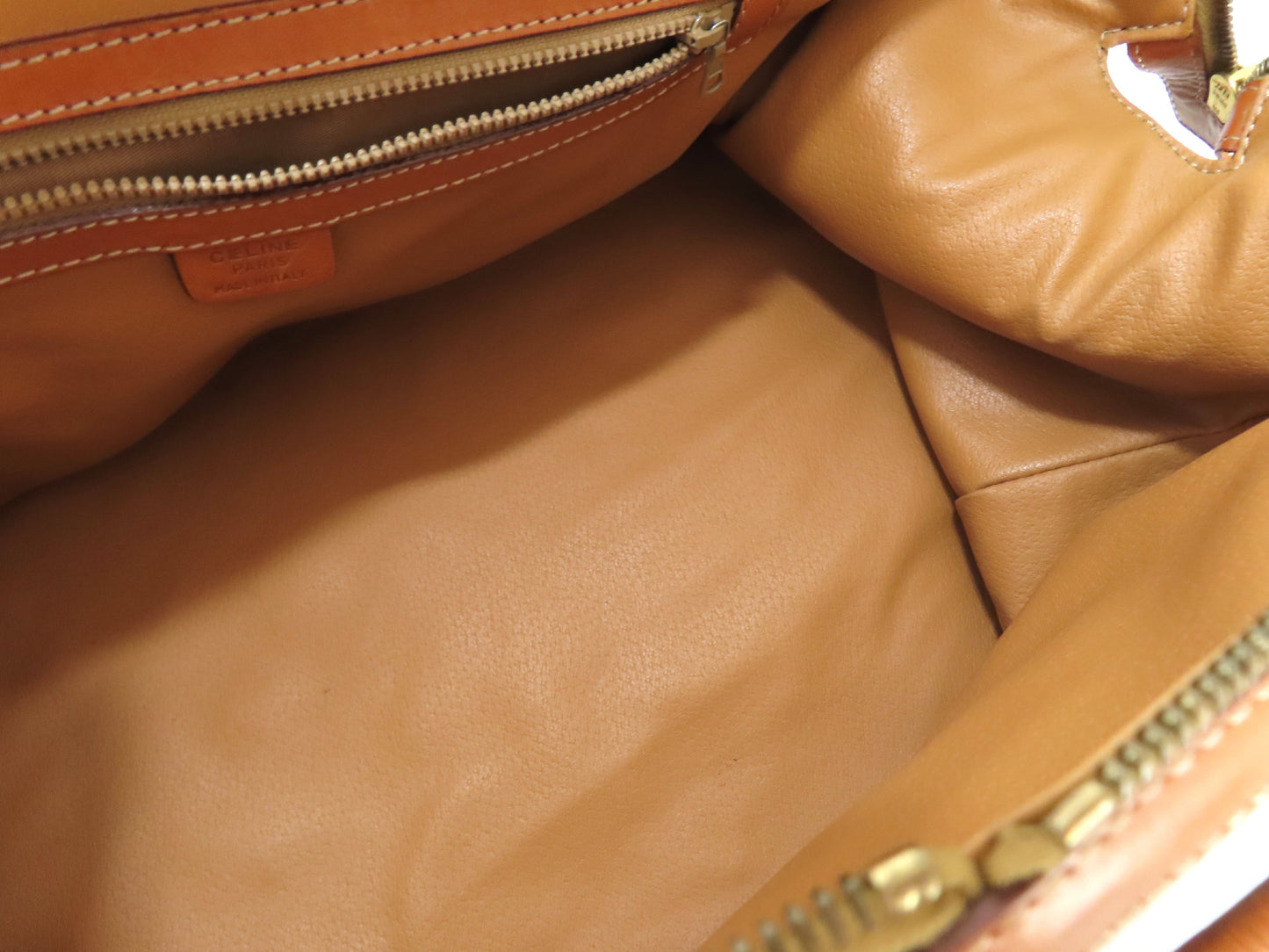 CELINE Macadam PVC and Leather 2-Way Boston Bag M94 Brown Boston Bag