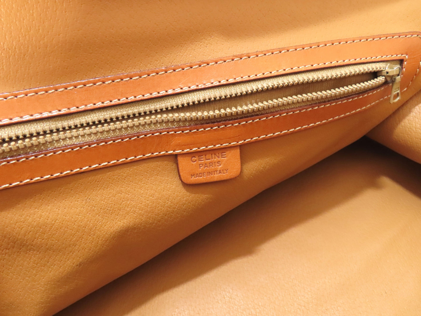 CELINE Macadam PVC and Leather 2-Way Boston Bag M94 Brown Boston Bag