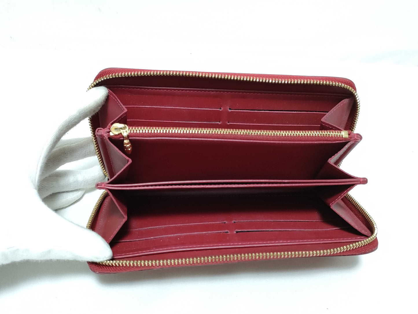 LOUIS VUITTON Vernis LV Vernis Zippy Wallet M90200 CA2181 Wallet