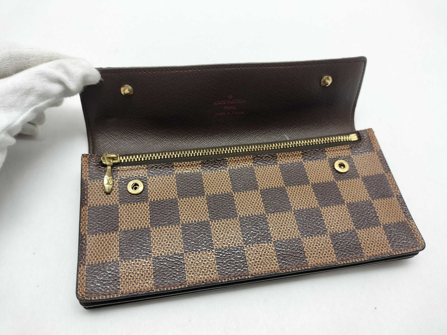 LOUIS VUITTON Damier Accordion N60002 TH1015 Wallet
