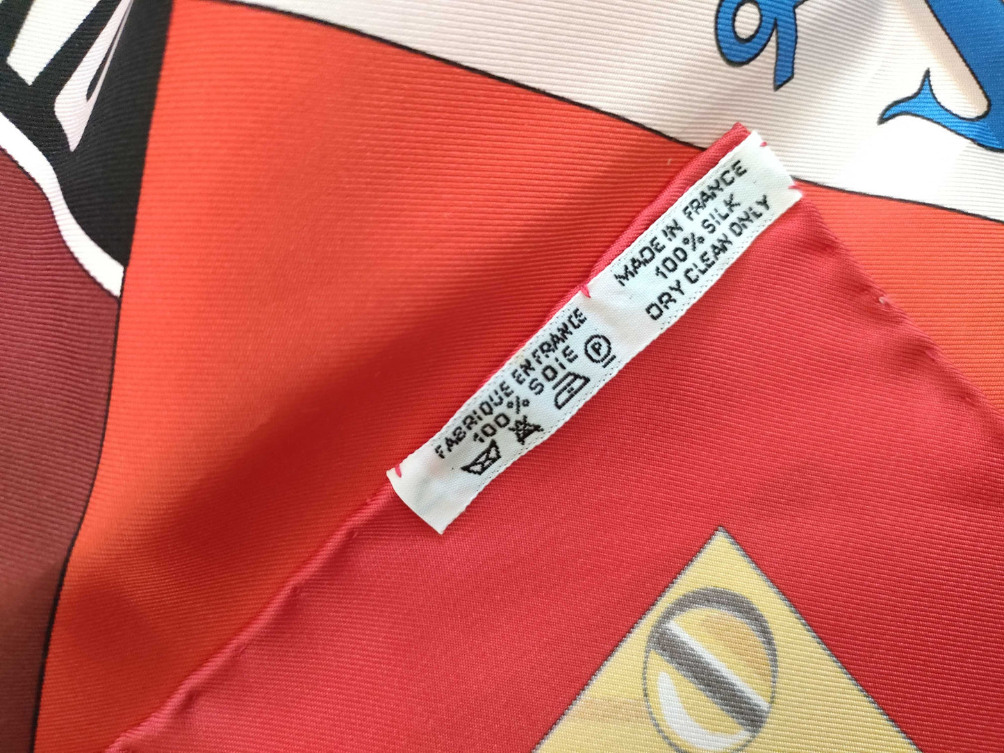 HERMES Carre 90 SEXTANTS Sextant Silk Scarf Red Other Accessories