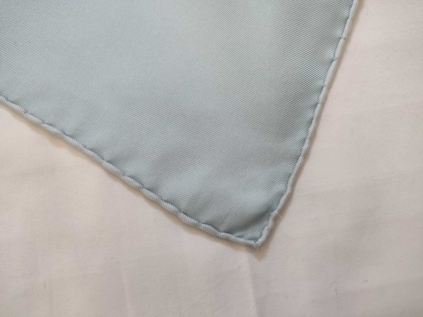 HERMES Carré 90 Golf Ball Silk Scarf Light Blue x White Other Accessories